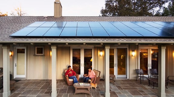 People relaxed in a Solar Home
